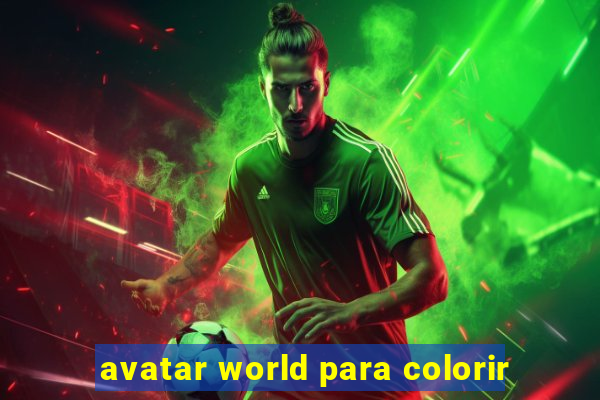 avatar world para colorir